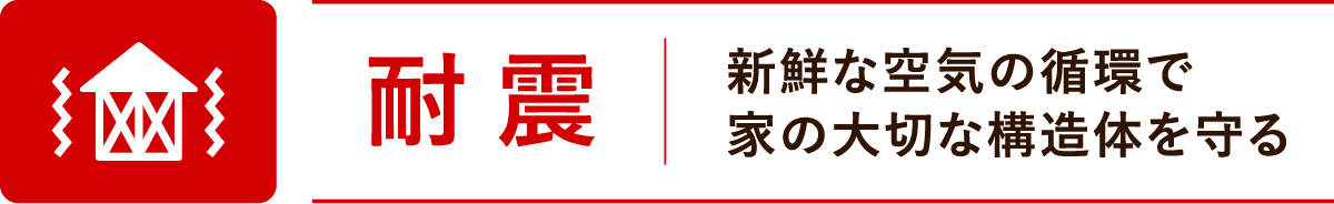 耐震：強い設計＆施工で地震から守る